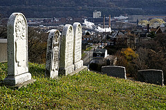 Gravestones in Wirral